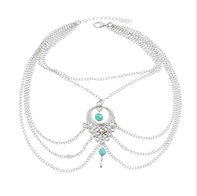 Silver Priestess Foot Chain