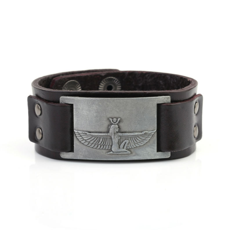 Tarot Queen Leather Bracelet Family Gift